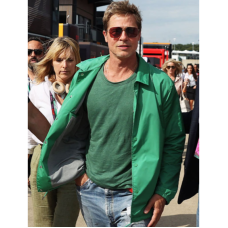 F1 Brad Pitt Green Jacket